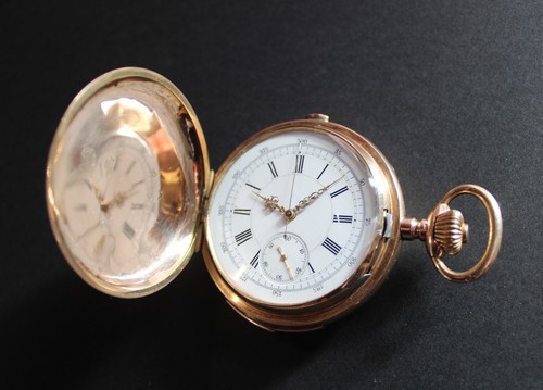 Swiss antique 14k gold - swiss, hunter