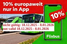 10% Flixbus Flixtrain