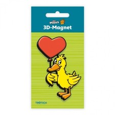 Ente mit Herz Magnet 3D