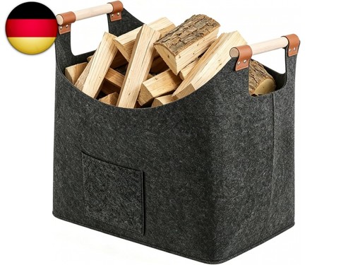 Holzkorb für kaminholz 60l - holzkorb,
