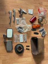 Konvolut Ersatzteile Alvis Kühlerfigur Emblem Chrom Handschufach Spiegel