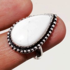 Howlith edelstein ring - howlith,