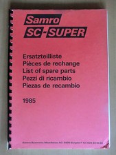 Ersatzteilliste Samro SC-Super Kartoffel-Vollernter Ausgabe 1985 parts list