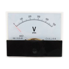 Klasse 1,5 DC 0-500V Analogspannung Voltmeter Panelmeter Volt messen 44C2