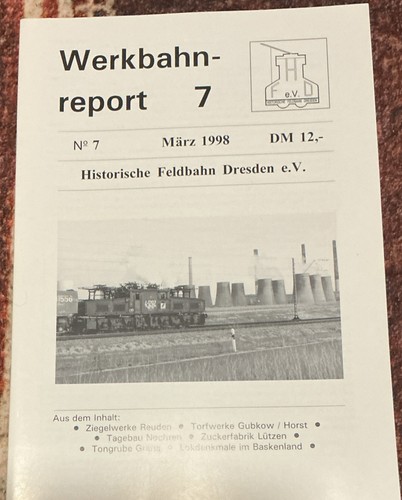 Zeitschrift werkbahnreport - zeitschrift,