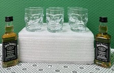 6 x  Totenkopf Shotglas/ Krug