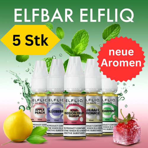 Elfliq elfbar 10ml liquid - elfbar, 5x