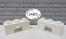 A12/2/5 ) LEGO 2x 4490 Bogenstein 1x3 weiß 6276 6263 10189 21030