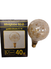 RARITÄT - PAULMANN MINI - Globelampe E14 40W G60 Krokoeis GOLD Glühlampe