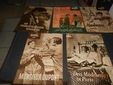 5 alte Filmprogramme Kino -