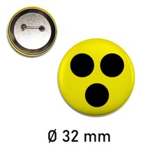 Blindenplakette, Blindenabzeichen, Blindenbutton mit Anstecknadel 32mm Pin Badge