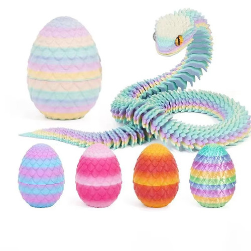 Gedrucktes schlangenei - 3d-gedrucktes,