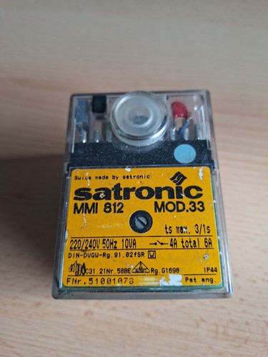 Satronic honeywell mmi 812 - satronic/honeywell,