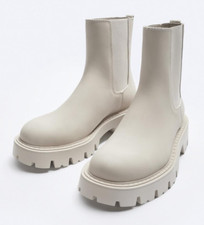 Zara Boots 40 Off White - New