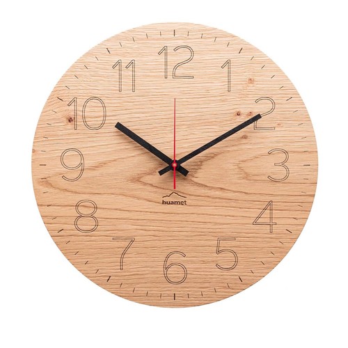 Huamet holz wanduhr - huamet, holz-wanduhr