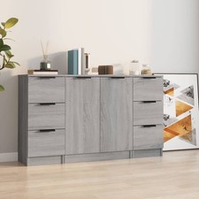 Sideboard 3-tlg. Holzwerkstoff Kommode Schrank Anrichte mehrere Auswahl vidaXL