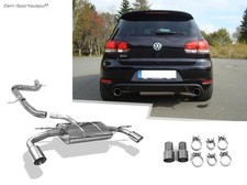 Fox Duplex Racing-Komplettanlage ab Kat. VW Golf 6 GTI 1x100mm scharfkantig