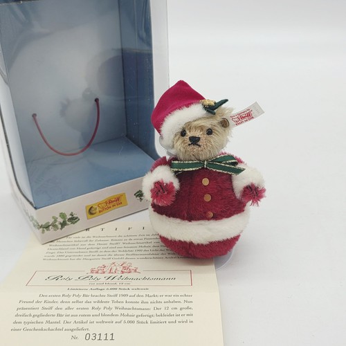 Steiff 037894 roly poly santa - steiff,