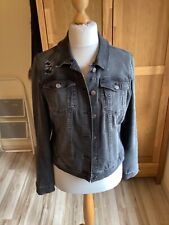 Comma Blazer Jeansjacke schwarz grau Gr. 42 neuwertig