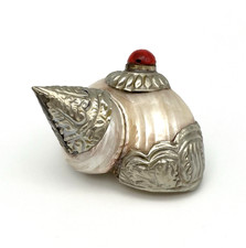 Antike Perlmutt Muschel Tibet