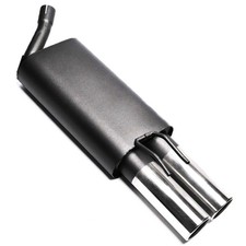 TA Technix Sportauspuff EINTRAGUNGSFREI mit ABE 2x76mm Twingo