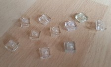 10 durchsichtige (clear) Lego Platten 1x1 flach (3024) (S876)