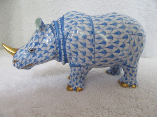 Herend blaues netznashorn - blaues,
