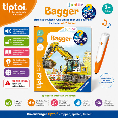 Tiptoi bagger baustelle - tiptoi,