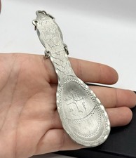 Vintage Jokkmokk Zinn Löffel Sammler Stück Vintage Design Nordschweden