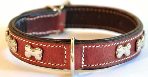 Weiches echtes leder - weiches, leder-halsband