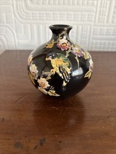 Atemberaubende antike Bretby Vase mit Vogel & Blumen - Form 1447