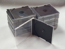 25 Stück CD-/DVD-Hüllen Jewel Case - schwarz / transparent - Jewelcase