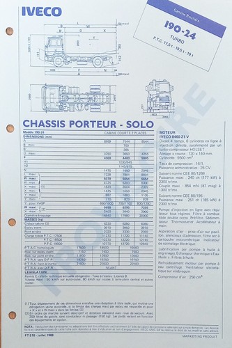 Iveco 190 turbo - 190, 07/88