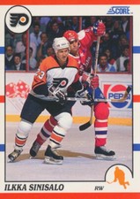 1990-91 Score #286 ILKKA SINISALO - Philadelphia Flyers