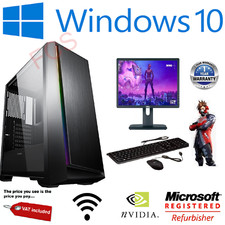 ULTRAFAST i3 i5 i7 Desktop Gaming Computer PC 2 TB 16GB RAM GTX 1660 Windows 10