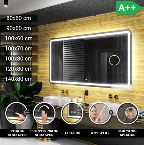 Madrid badspiegel mit led - mit,