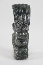N92E34- Speckstein Figur Mann mit Kopfschmuck