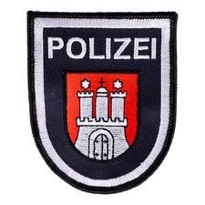 Abzeichen Polizei Hamburg blau
