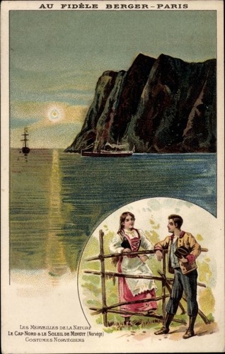 Litho norwegen paar - norwegen,, in