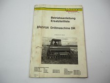 Hassia DK Drillmaschine Betriebsanleitung Ersatzteilliste 1992