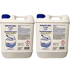 Campingtoilette Sanitärflüssigkeit Blue 5 L (2x2,5) Mobil WC Porta Zelt NEU