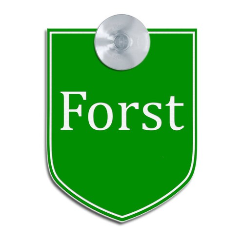 Forst graviertes schild für - forst,