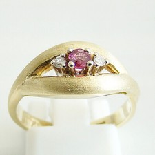 Ring Gold 585er Diamant Rubin