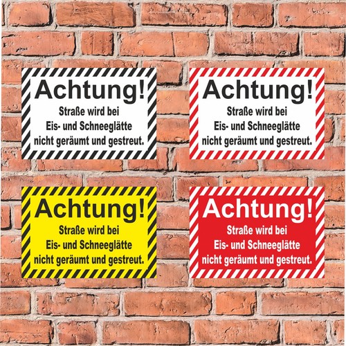 Schild straße nicht geräumt - schild,