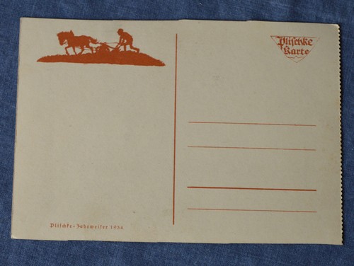 Original plischke karte - plischke, aus