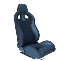 AutoStyle SS 75PZ MR Rennsitz Sportsitz schwarz Kunstleder Textil