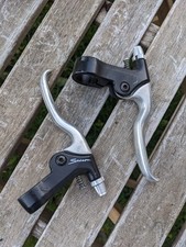 Saccon 22,2 Bremshebel rechts links Cantilever Canti 4-Finger schwarz silber