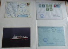 12 Belege & AK : Schiffspost Passagierschiff MS Vesteralen Hurtigruten OVDS