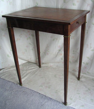 Frankreich 2. Empire Schreibtisch Tisch Laptoptisch Holz Leder Messing um 1870