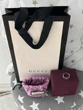 GUCCI GG MARMONT RING SILBER MIT PERLMUTTDETAILS 18